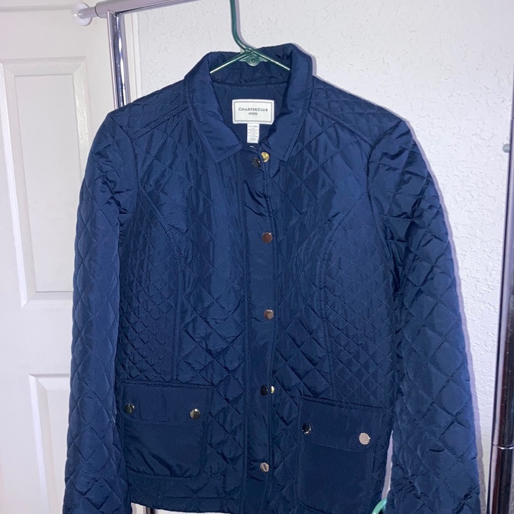 Charter Club Jacket Intrepid Blue size (M) new